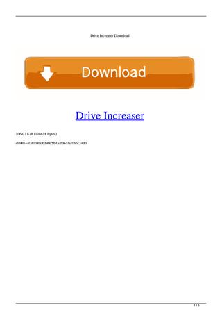 Ultimate drive increaser setup download